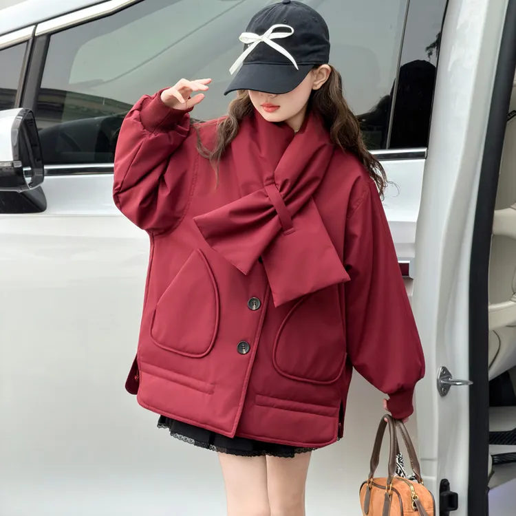 女童冬装加绒加厚棉服外套女大童洋气时髦儿童冬季超好看洋气棉衣