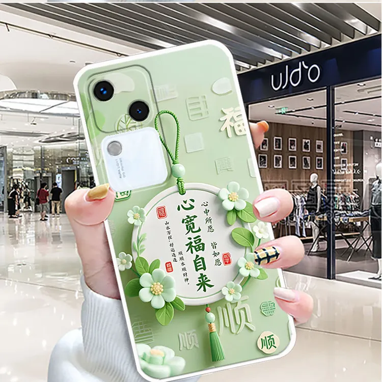 适用VIVOS18手机壳V2323A软壳中国风男保护套全包边女新款硅胶潮