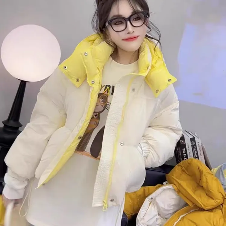 24.欧货带帽棉服712款款衣长约