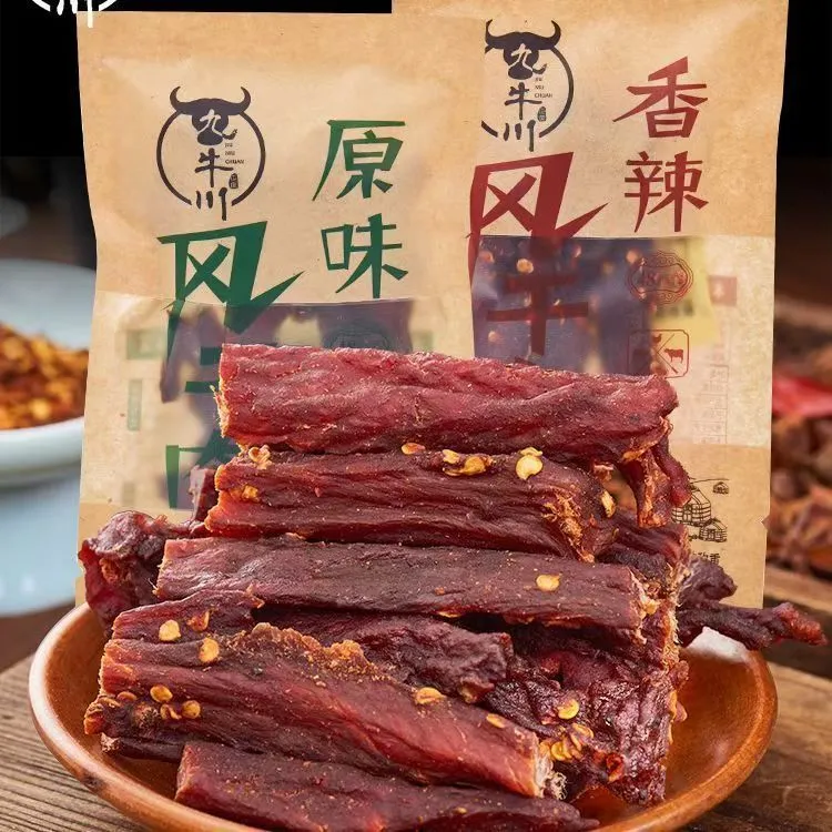 九牛川手撕风干猪肉干糖巢风干肉猪肉脯干巴条耐嚼解馋牛肉