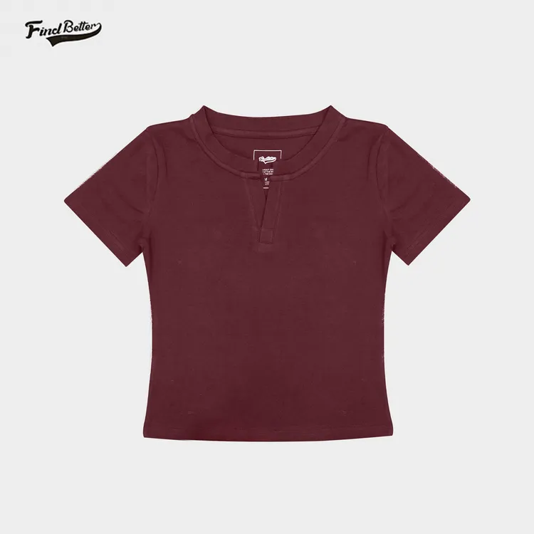 新款春夏辣妹修身显瘦户外运动健身时尚百搭潮流短袖V领T恤-271