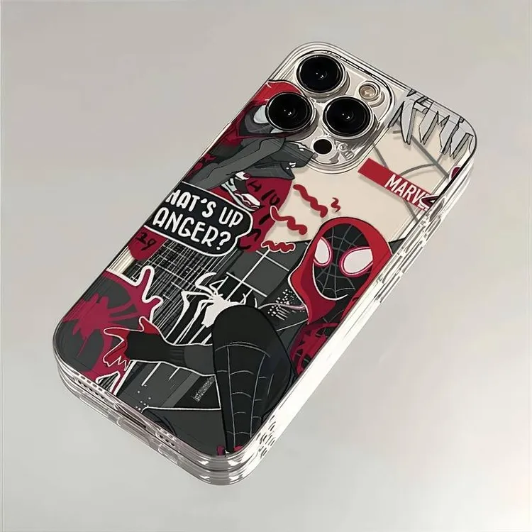 蜘蛛侠适用华为苹果iPhone16/15/14promax手机壳小米软透明