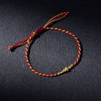 【歪歪】（素金）葫芦手绳18K镶嵌 （多样性发一）XB-H9315