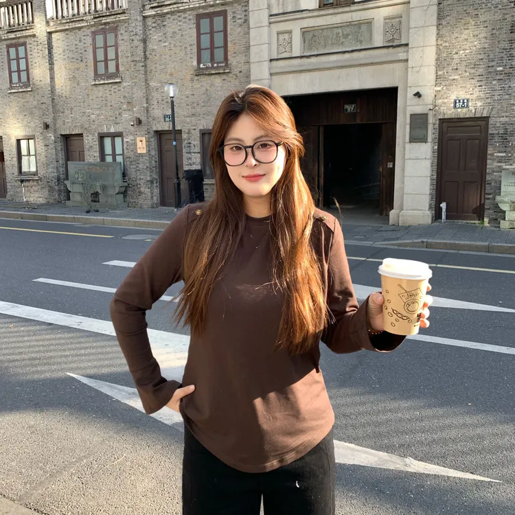 盈盈&南岛风大码女装百搭显瘦针织打底衫女冬季宽松针织衫ZYY2705