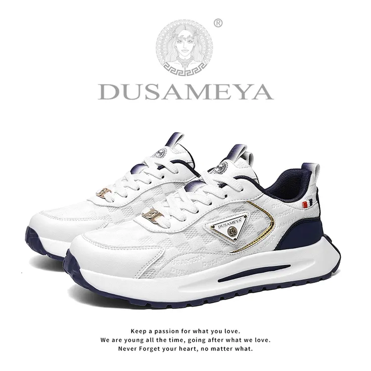 DUSAMEYA/杜莎米娅夏季透气休闲鞋低帮冰丝网面防滑开车鞋情侣鞋