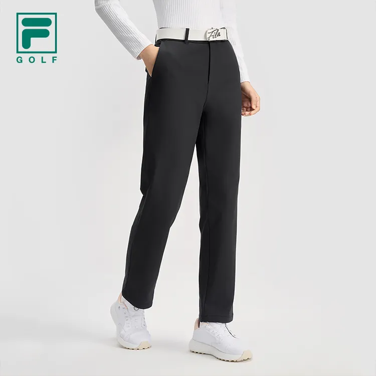 斐乐官方女士梭织长裤2025春高尔夫运动基础防晒直筒裤A11W515804