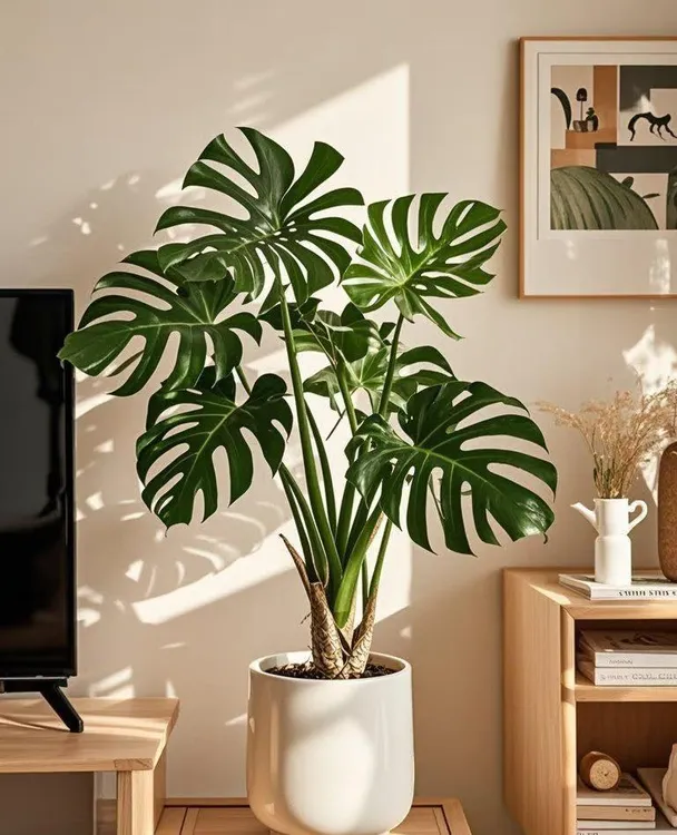 （龟背竹）室内大盆栽可土培水培净化空气吸甲醛