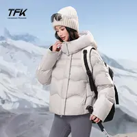 【蚂蚁皱】TFK2025新款面包服泡芙女款短款羽绒服HD5010