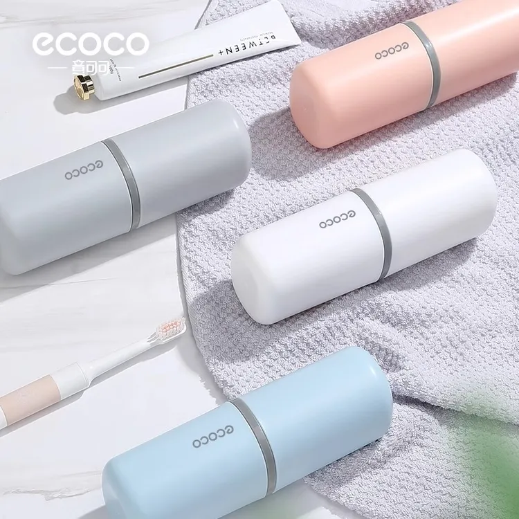 ecoco旅行漱口杯刷牙杯子牙具牙刷便携式牙缸家庭洗漱牙膏牙刷盒