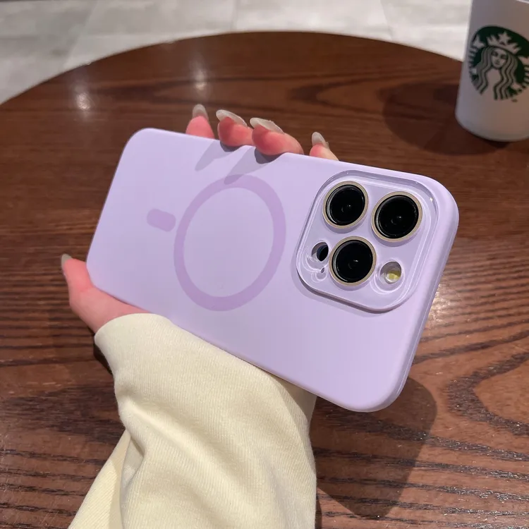 肤感液态硅胶适用iPhone16ProMax磁吸手机壳15全包防摔保护套
