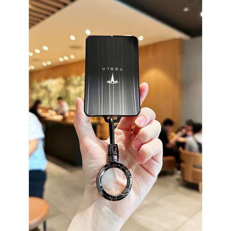 适用特斯拉卡片钥匙套高级model3/Y男士modely汽车车钥匙套保护套