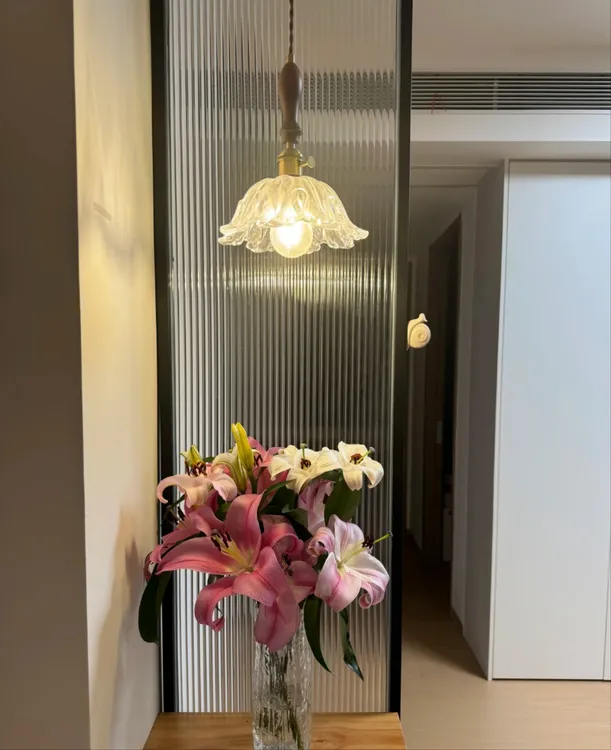 简约现代长虹艺术玻璃屏风隔断客厅玄关洗手台卫生间