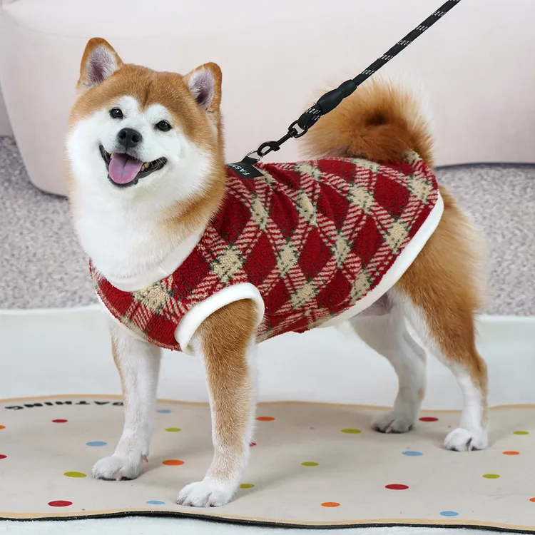 宠物狗狗衣服冬装马甲柴犬柯基比熊秋冬小型犬奥粒绒保暖牵引衣服