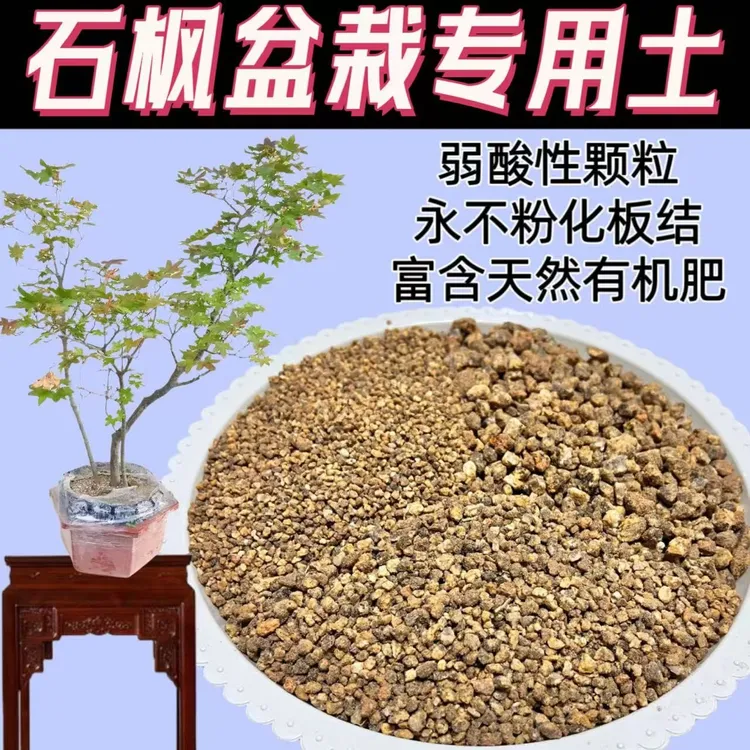 石枫专用盆栽风化土下山生桩发根熟桩换土颗粒不粉化不板结营养土