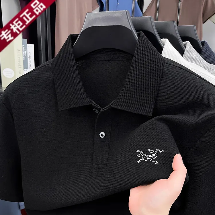 奥莱鸟家夏季新款短袖t恤男刺绣polo衫商务休闲百搭翻领上衣潮
