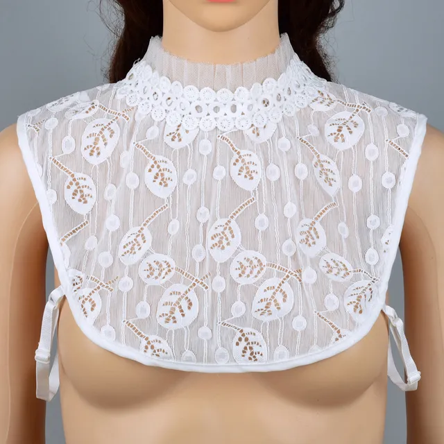 春秋蕾丝假领子衬衫装饰领木耳边立领花边衬衣领女内搭打底百搭新