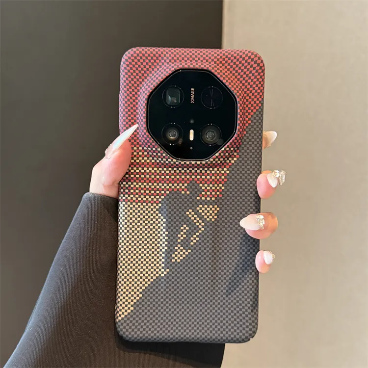 适用华为mate70rs非凡大师手机壳攀岩者碳钎维纹60p+保护套男女款