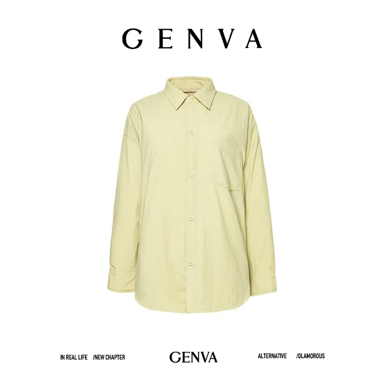 玖着“精简社”甄选日本东丽技术3防棉感白鹅绒佰搭衬衫式羽绒服