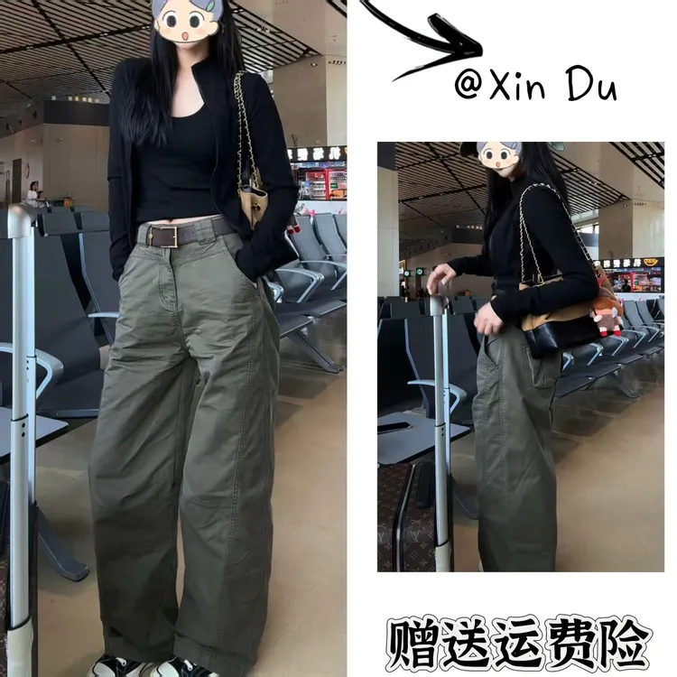 2025秋季新款时尚显瘦气质女士网红洋气两件套百搭款D22476