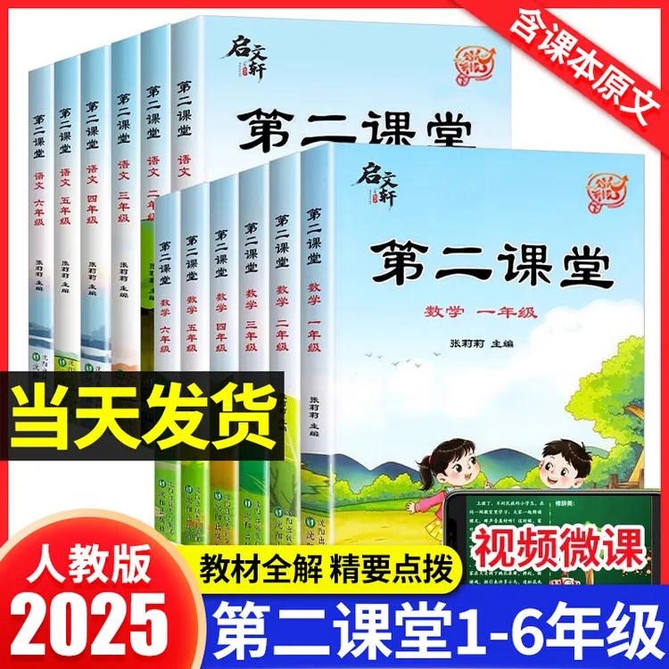 2025春新版启文轩第二课堂1-6年级下册人教版随堂笔记教材全解书