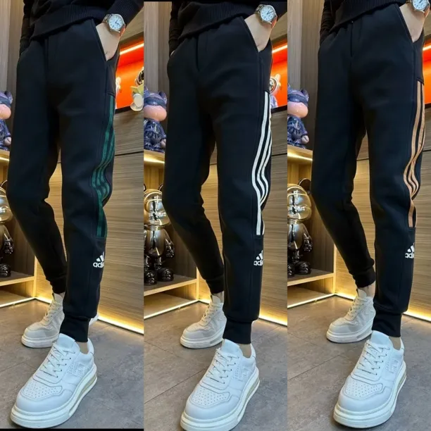 春季修身休闲裤男士空气棉裤子裤子运动韩版时尚法式