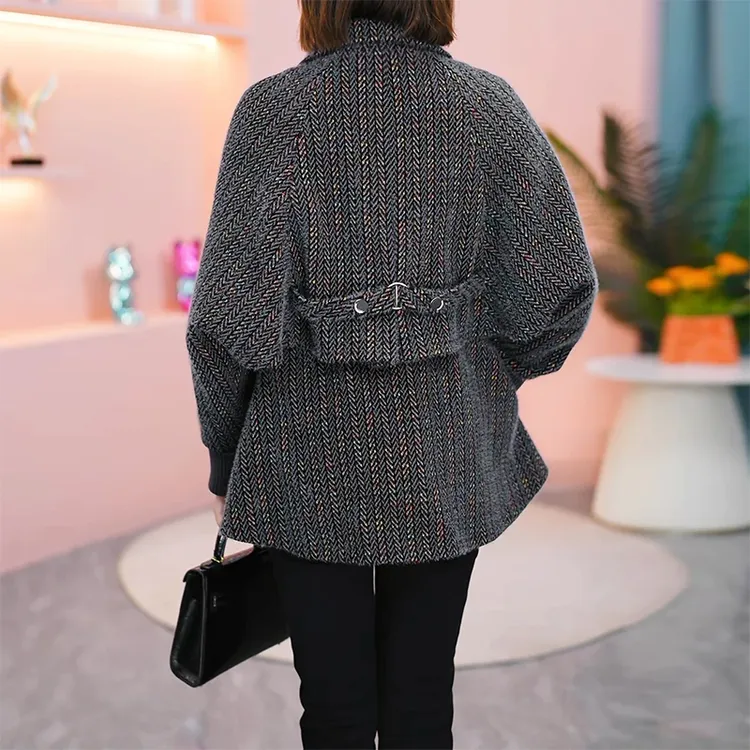 灰色西装外套女爆款洋气新年战袍2025秋冬新款高级感西服休闲气质