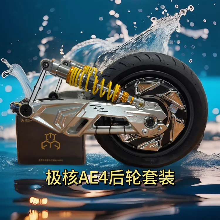 极核AE4电摩后轮直上套装 豪豪剑影平叉适用极核AE4电摩专用平叉