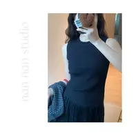 囡囡【花边背心】小花边宽松针织背心百搭显瘦