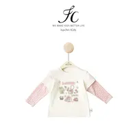 晶晶家【现发】拉布布时尚假两件长袖T恤亲子秋款卡通女童上衣IS787