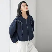 YPUT女士时尚休闲小圆领短外套YHG221130E