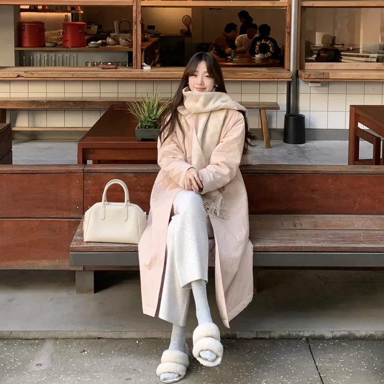 3姐【暖系舒胡蕾 风衣式棉服】  S31342C2