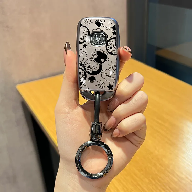 适用长安糯玉米钥匙套lumin奔奔estar扣cs55逸动dt壳35包15女汽车