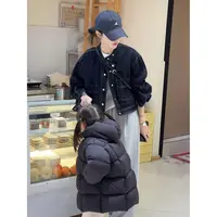 复古蓝圆领牛仔外套女短款秋季新款时尚休闲百搭夹克宽松上衣