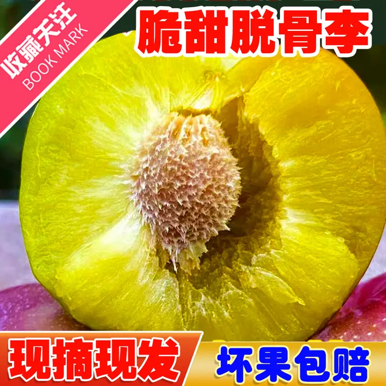 四川正宗新鲜脱骨李半边红茵红李3斤/4.5斤新鲜