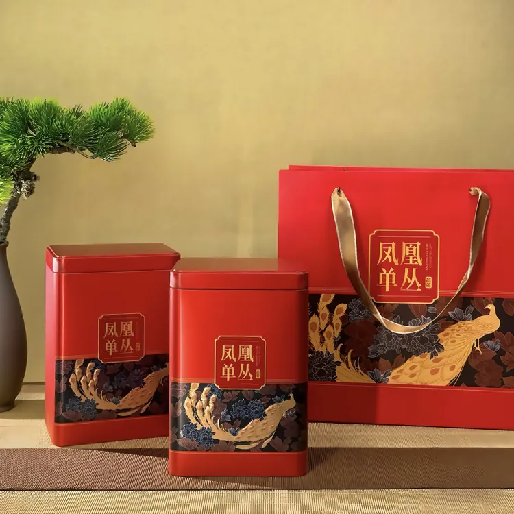 精心挑选凤凰单枞茶蜜兰香花香清香型单丛茶鸭屎香茶叶送礼礼盒