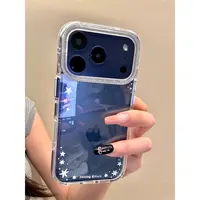 适用苹果iphone17promax星星透明16pro防摔15韩系14ins透明手机壳