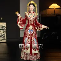 轻奢秀禾服新娘2025新款改良版结婚嫁衣中式大袖出阁礼服敬酒服女