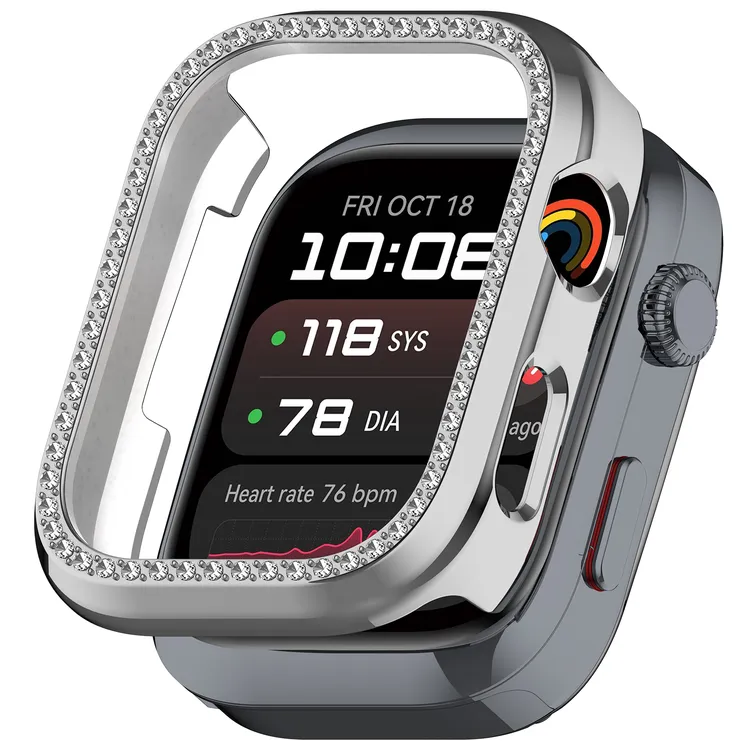 适用华为WatchD2手表保护硬壳镶钻镂空防摔磕碰防刮单排水钻半包