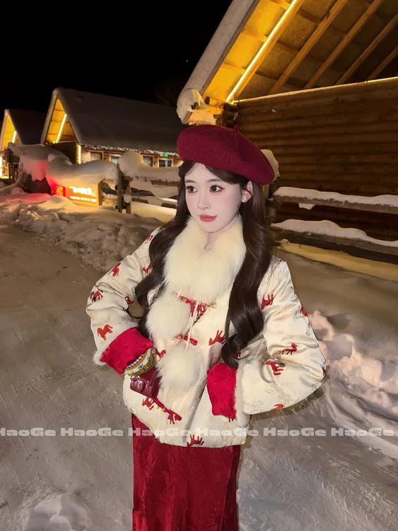 浩哥严选●马上有钱HGD5YRF7109A羽绒服预时尚加厚保暖冬季中国风