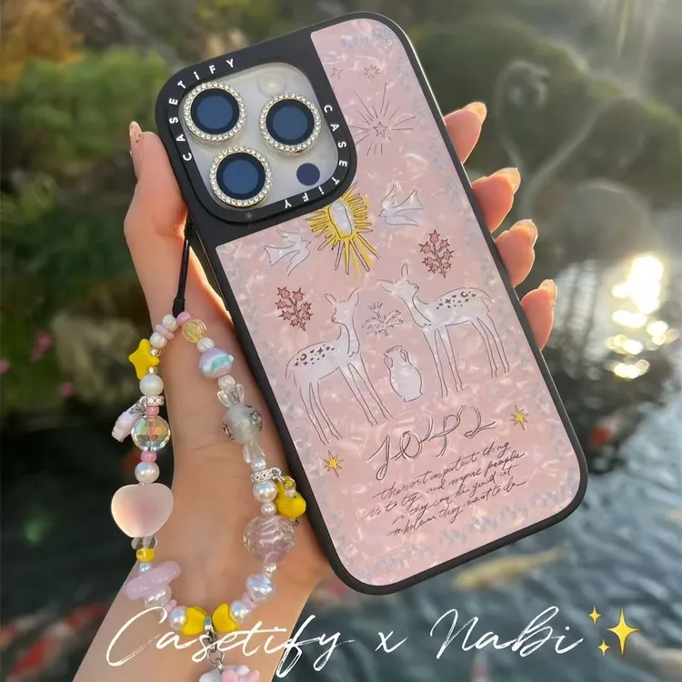 CASETiFY欧阳娜娜同款贝母小鹿iPhone16/15ProMax手机壳14/13/17P