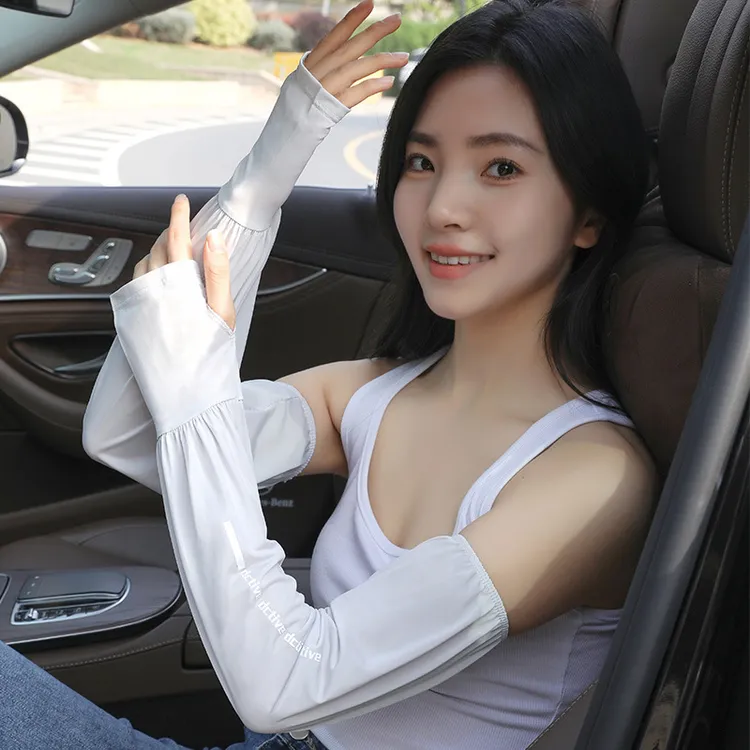 字母/数字/文字2023年春季男冰袖女款长款国风清