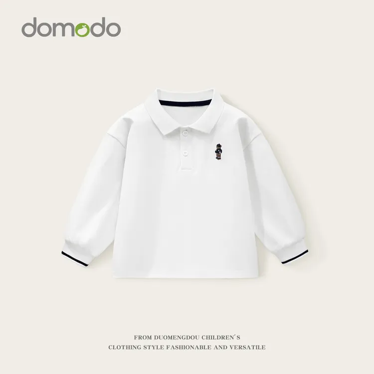 男童长袖T恤春秋2025新款宝宝时髦帅气打底衫婴幼儿秋装POLO衫潮
