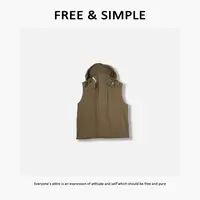 Free&Simple-'潮穿‘早秋款街头个性时尚酷感拉链马夹-H2519N