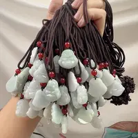 铭铭有你卡20MM 天然翡翠玉 佛公（A货）挂绳 （货尾）多样性发一件