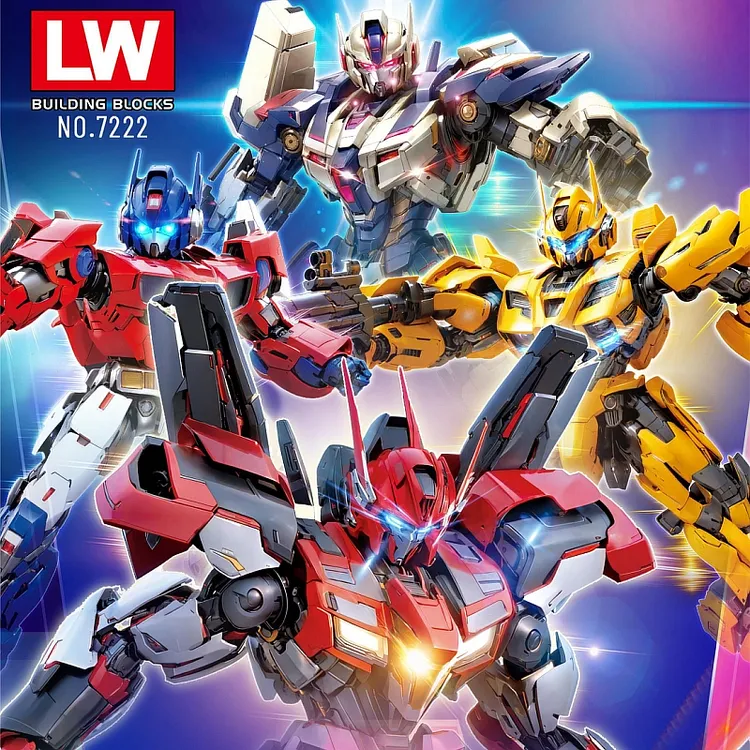 变形金刚擎天柱大黄蜂威震天铁皮汽车人益智拼装积木玩具男孩礼物