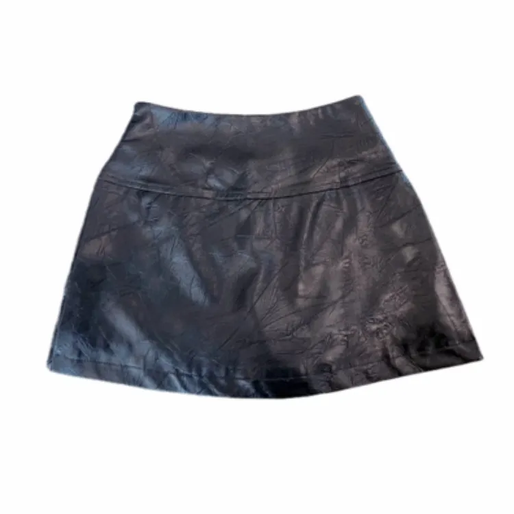 【磊磊】皮裙 秋冬新款开叉百搭显瘦辣妹风格半身裙#8867