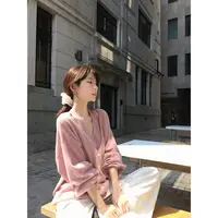 张贝贝 薄荷奶霜 100羊毛 温柔慵懒风针织两件套