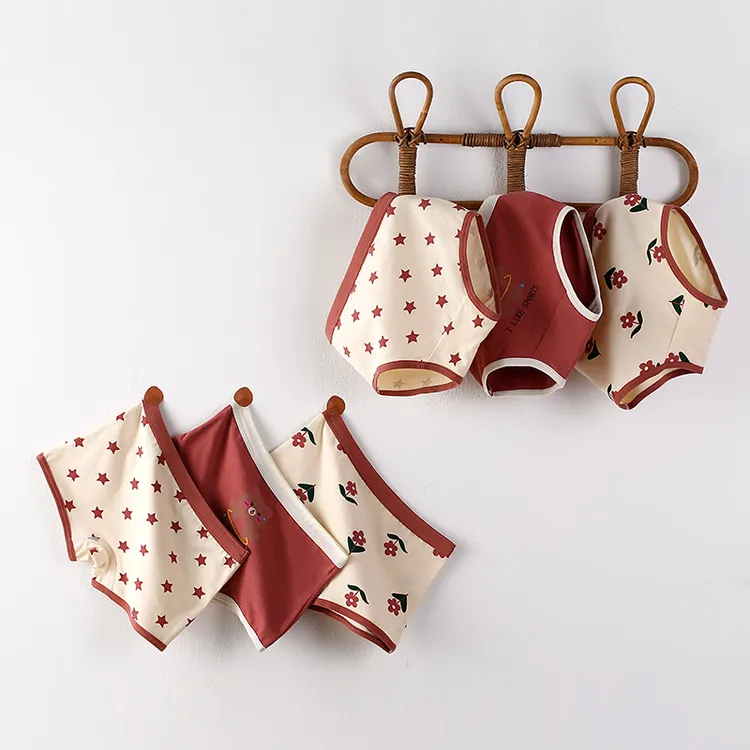 女童内裤纯棉三角中大童四角裤薄款女宝宝小学生三角韩版儿童内裤