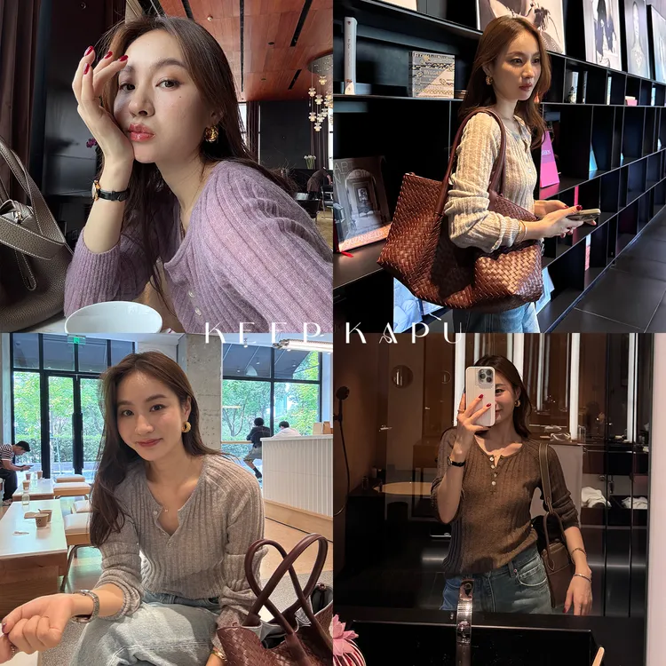 KEEP KAPU靠谱【半永久】12s超细羊驼绒混纺亨利领针织衫KP253369