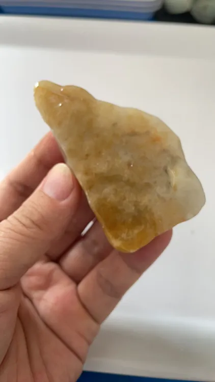 翡翠特色黄翡小边料